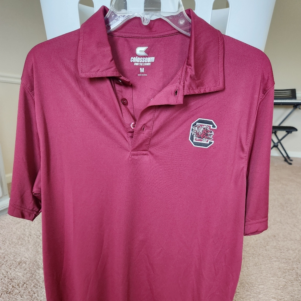 Colosseum Red Polo Shirt Classic Sporty Design